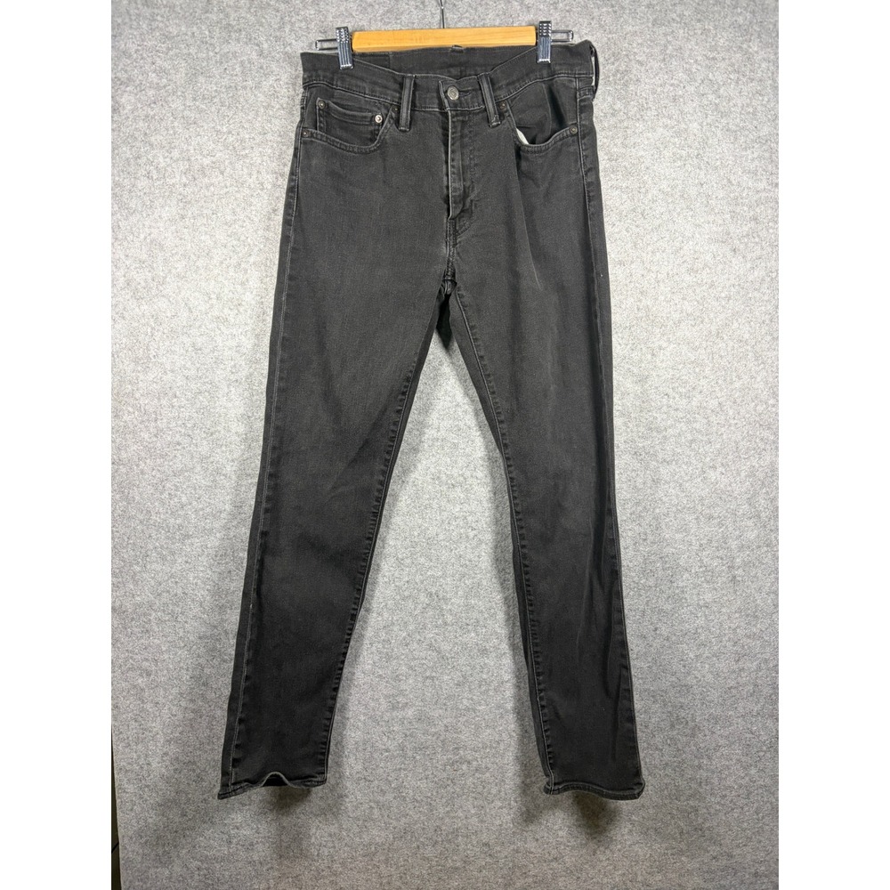 Levis 511 Slim Fit Jeans Mens 34x32 Washed Black Denim Pants 04511-4406